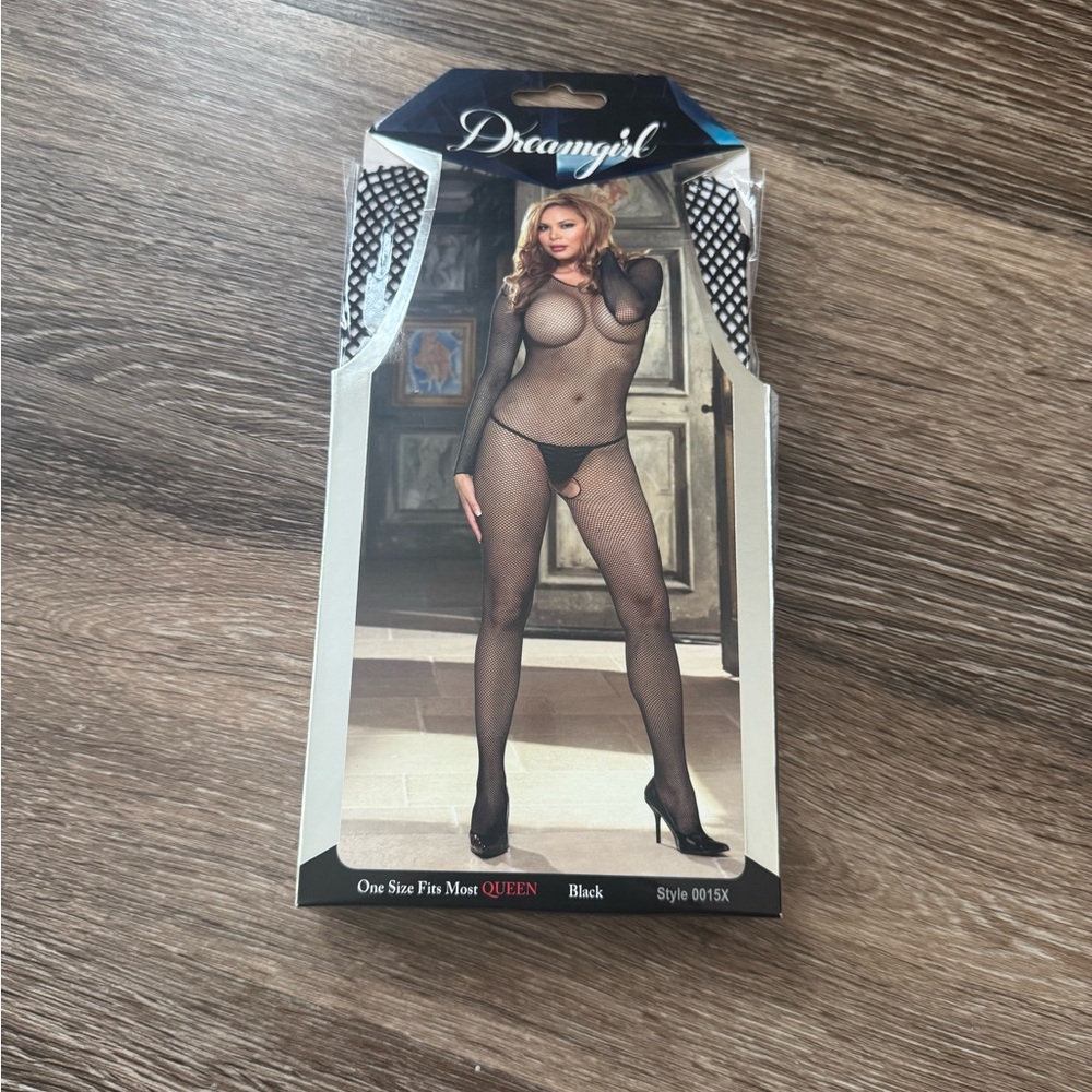 Dreamgirl Elegant Black Fishnet Bodystocking